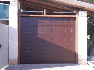 Секционные ворота панель Филенка