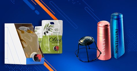 Продукция компании ООО "Технопак" - упаковка Bag in Box, Super pouch, колпачки, капсулы, мюзле для винных бутылок.