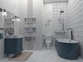 Дизайн ванной в современном стиле. Sketchup+V-Ray (работы учеников)