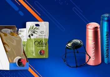 Продукция компании ООО "Технопак" - упаковка Bag in Box, Super pouch, колпачки, капсулы, мюзле для винных бутылок.