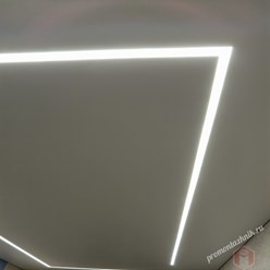 Натяжной потолок со светодиодами