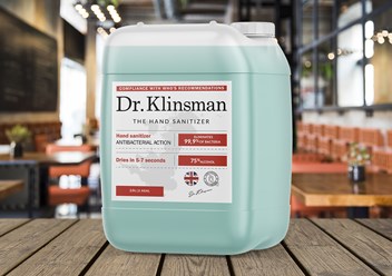 Спиртовой антисептик для рук 10Л. / Dr. Klinsman / Кожный санитайзер / Антибактериальный жидкий дезинфектор для обработки поверхностей