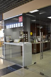 Офис компании Гермес, образцы искусственного камня