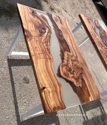 Элегантные столы из слэбов карагача