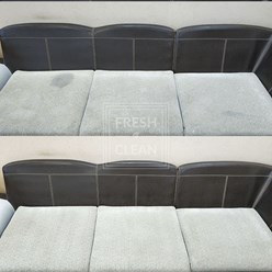 Диван до и после чистки