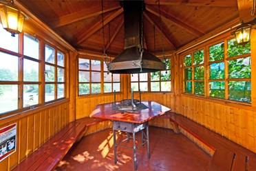 Беседка с мангалом