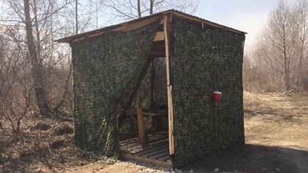 Беседка для отдыха на территории игровой площади