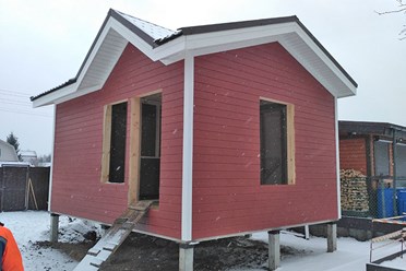 Каркасная баня в дер. Бабино