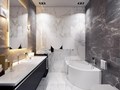 Дизайн ванны квартиры в Астане. Жк Британский квартал