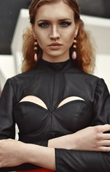Фэшн образ для съемки новой коллекции одежды дизайнера Милы Маркиной
