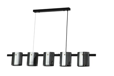 Люстра ZORTES RONY — это современный акцент, где строгий черный профиль встречается с мягким светом стеклянных плафонов. Её лаконичный дизайн сканди или хай-тек идеален для гостиной, столовой или спал