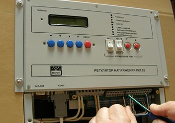 Метод монтажа прибора РКТ.02 в шкафу управления РПН
