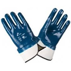 Перчатки нитриловые с крагой