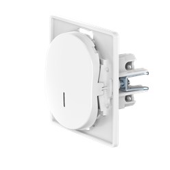 Выключатель скрытой установки CADUCEUS ALING EON, одноклавишный, перекрёстный, с индикацией, 10АХ, 250В~, механизм