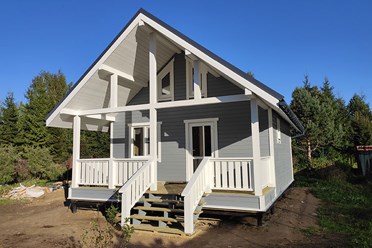 Каркасный дачный дом в Рахье