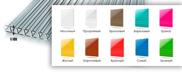 Сотовый поликарбонат 6 мм 2,1х12 м прозрачный ,цветной. Подробности по тел. : +7 (831) 282-67-92