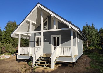 Каркасный дачный дом в Рахье