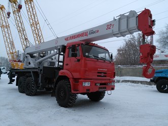 КС-55733-26 КамАЗ-43118 6х6 32 тонн длина стрелы 26,7 м.