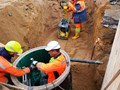 Реконструкция канализационного коллектора. Лен.область. п. Решетниково