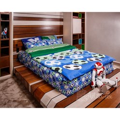 Комплект детского постельного белья КПБ Поплин Футбол 1.5 спальный