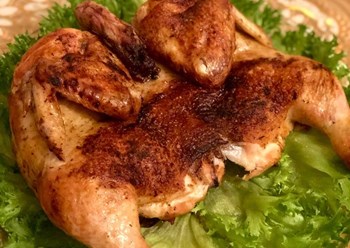 Курица табака жареная 
1,5 кг Состав: Курица, зелень, специи

500 рублей