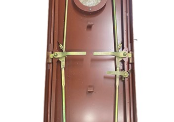 ДВЕРИ СУДОВЫЕ ВГН, II - плоское полотно, Р-рычажное наружное открывание, АВ (рама из уголка)