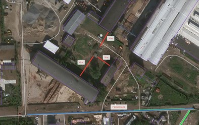 Схема разграничения взрывных работ