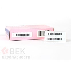 Защитная АМ этикетка (MUS II) DR с ложным штрих кодом 2-х контурная
