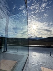 Структурный (стеклянный) угол в Бахчисарае в Крыму