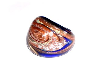 Кольцо кобашон  с авантюрином из муранского стекла.  https://murano-club.biz/product_3115.html