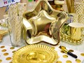 Сервировка праздничного стола в стиле Золото