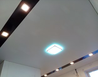 НАТЯЖНОЙ ПОТОЛОК КОМБИНИРОВАННЫЙ