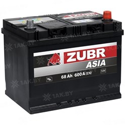 Аккумулятор ZUBR ASIA 68 A/h R+