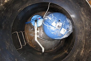 Установка стального кессона