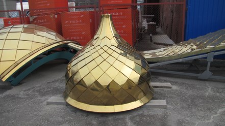 Купол с покрытием нитрид титана