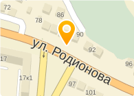 Указатель системы городского ориентирования №6589 по ул.Родионова, д.86 р