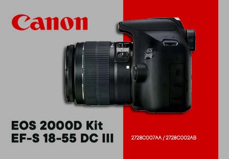 Цифровой зеркальный фотоаппарат Canon EOS 2000D Kit 18-55mm III: Проверенный хит для стабильного оборота.