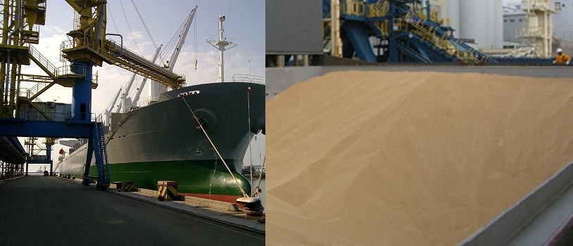 Экспорт корпорация. Пшеница из России в порту Марселя.