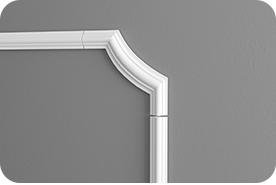 Полиуретановая лепнина белая