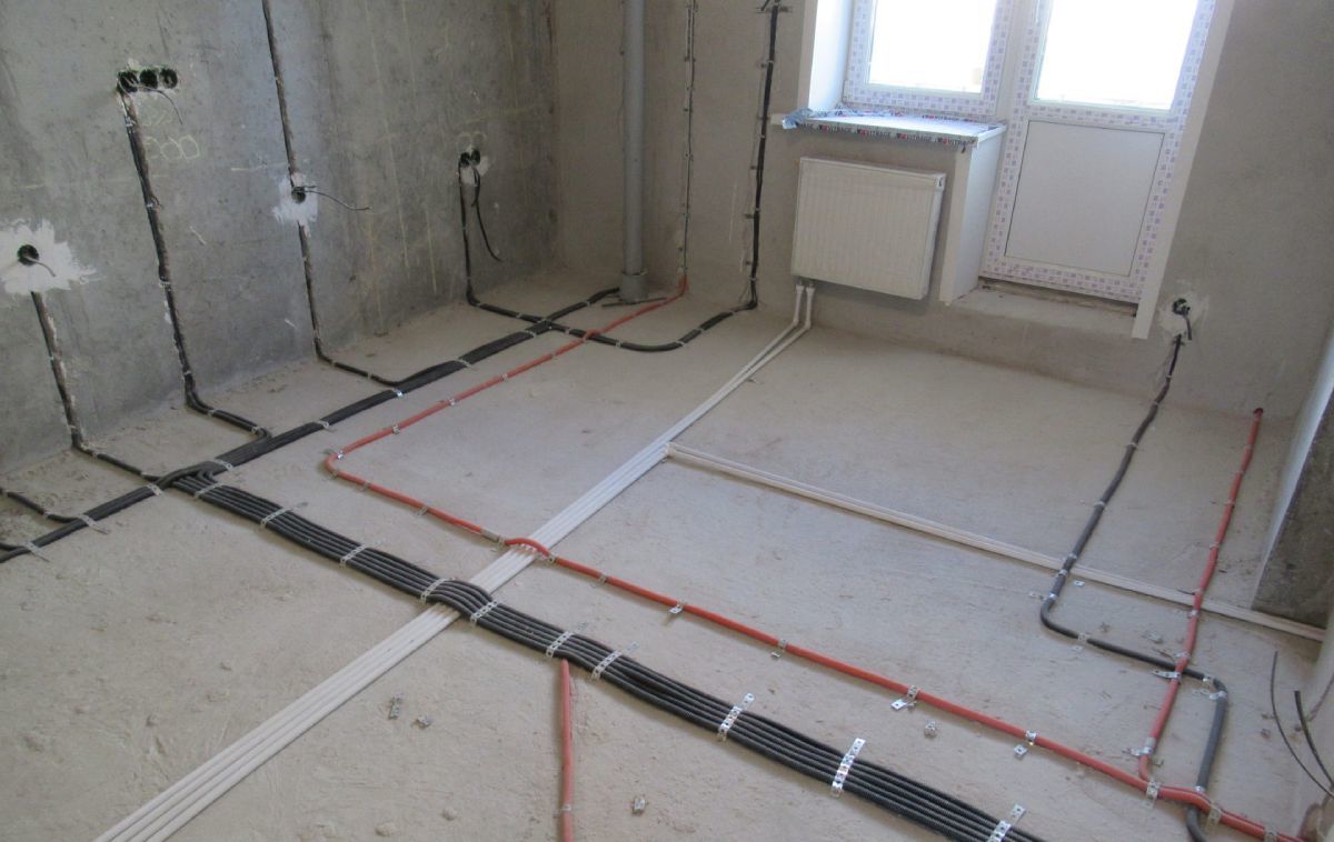 Разводка в кухне