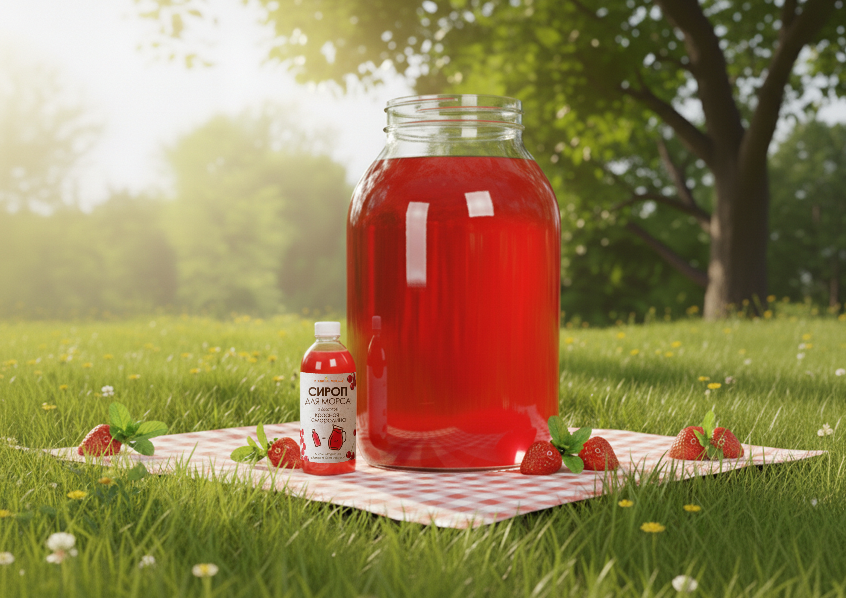 Натуральный сироп для приготовления морса и десертов