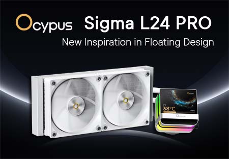Система жидкостного охлаждения Ocypus Sigma L24 PRO с IPS-дисплеем оптом.