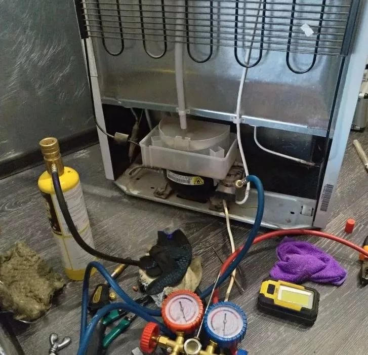 заправка фреона ( ХЛАДОНА ) в холодильник