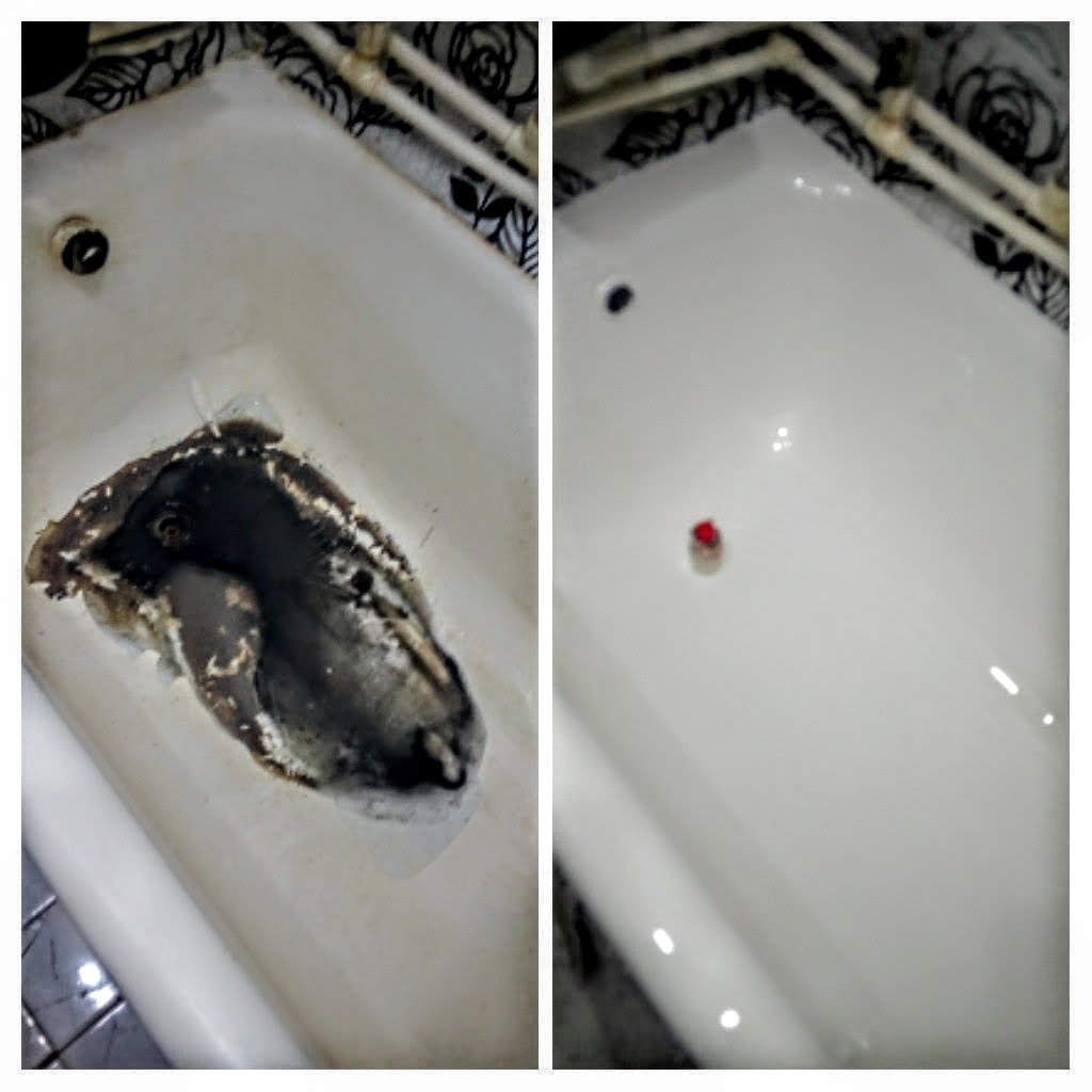 Восстановление эмали ванной