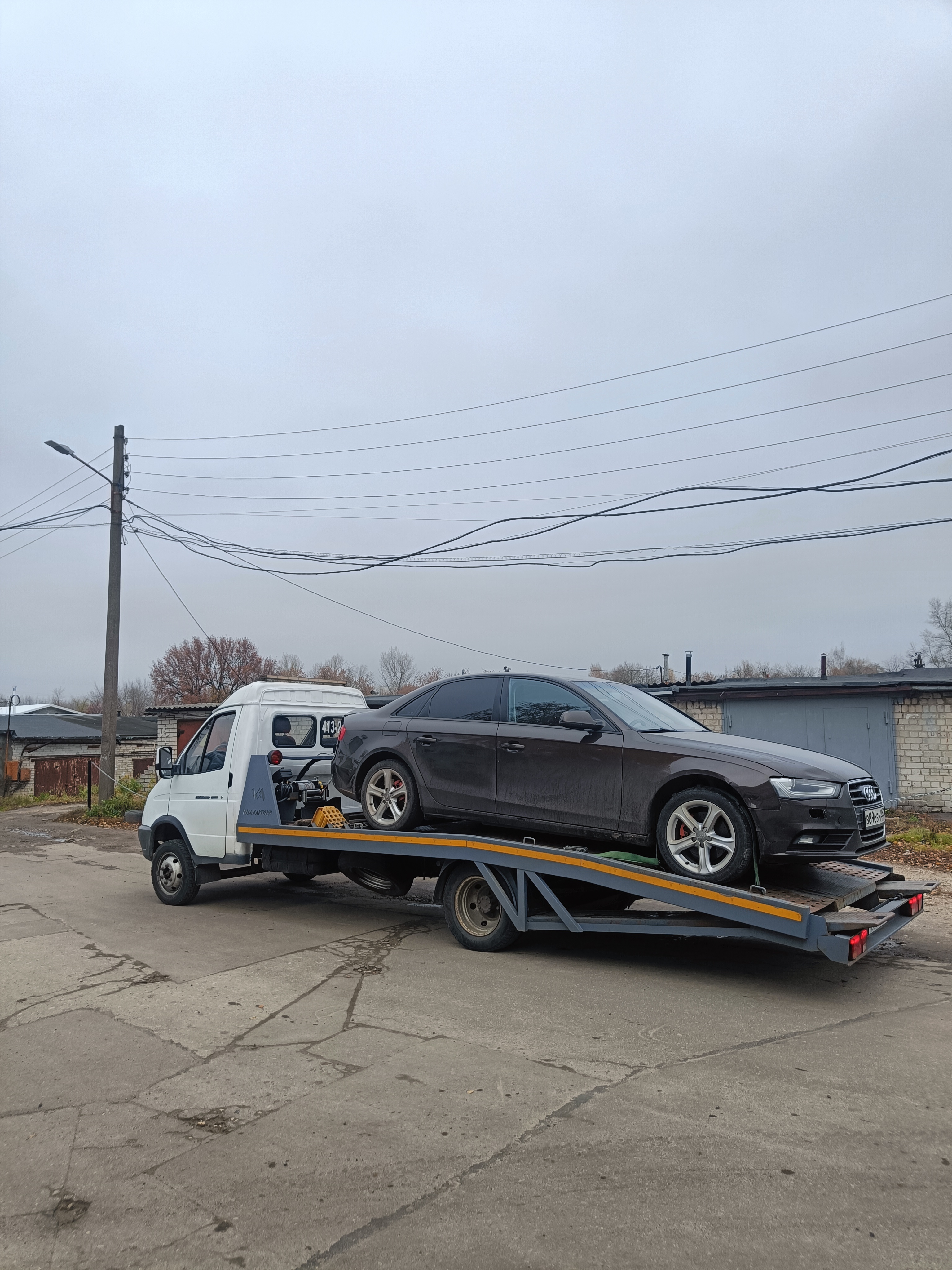 эвакуация audi a4