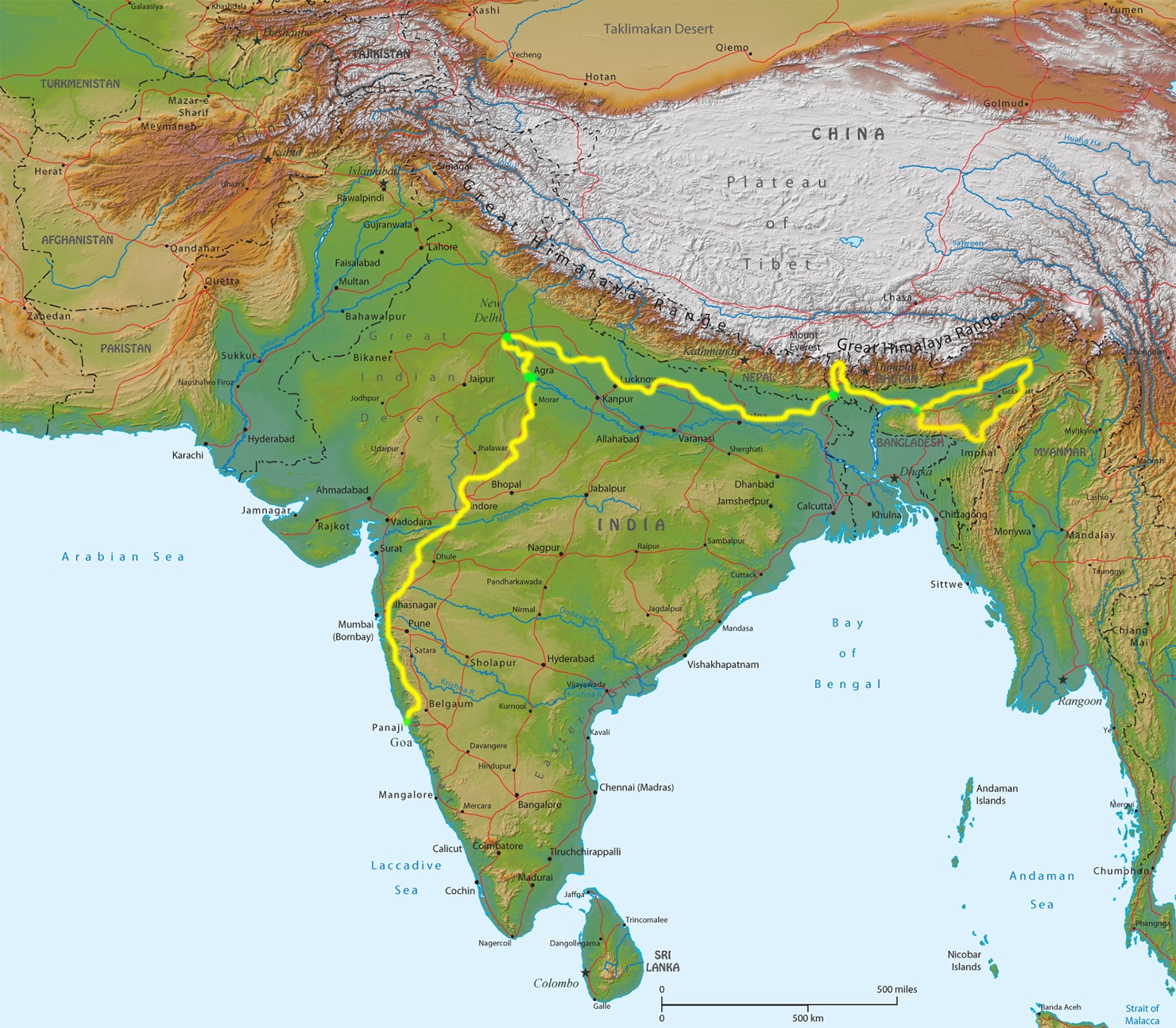Какой полуостров занимает индия. Гималаи на карте Индостана. Полуостров Индостан полуострова Азии. Карта Индии физическая Гималаи. Гималайские горы на карте Индии.