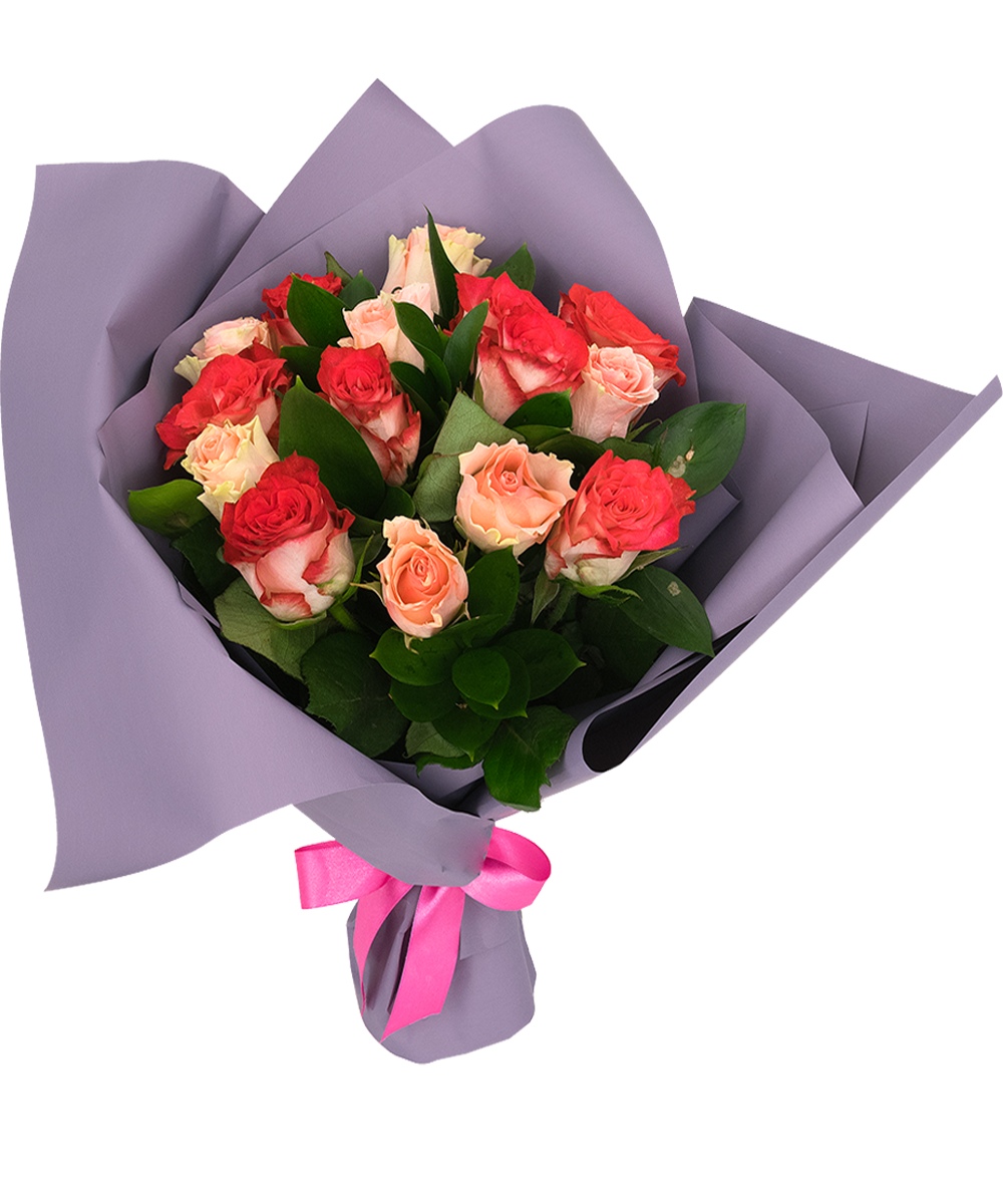 Заказать букет с доставкой в новосибирске. Букет из 15 кенийских роз. 15 Роз Кения букет. Небольшие букеты из роз.