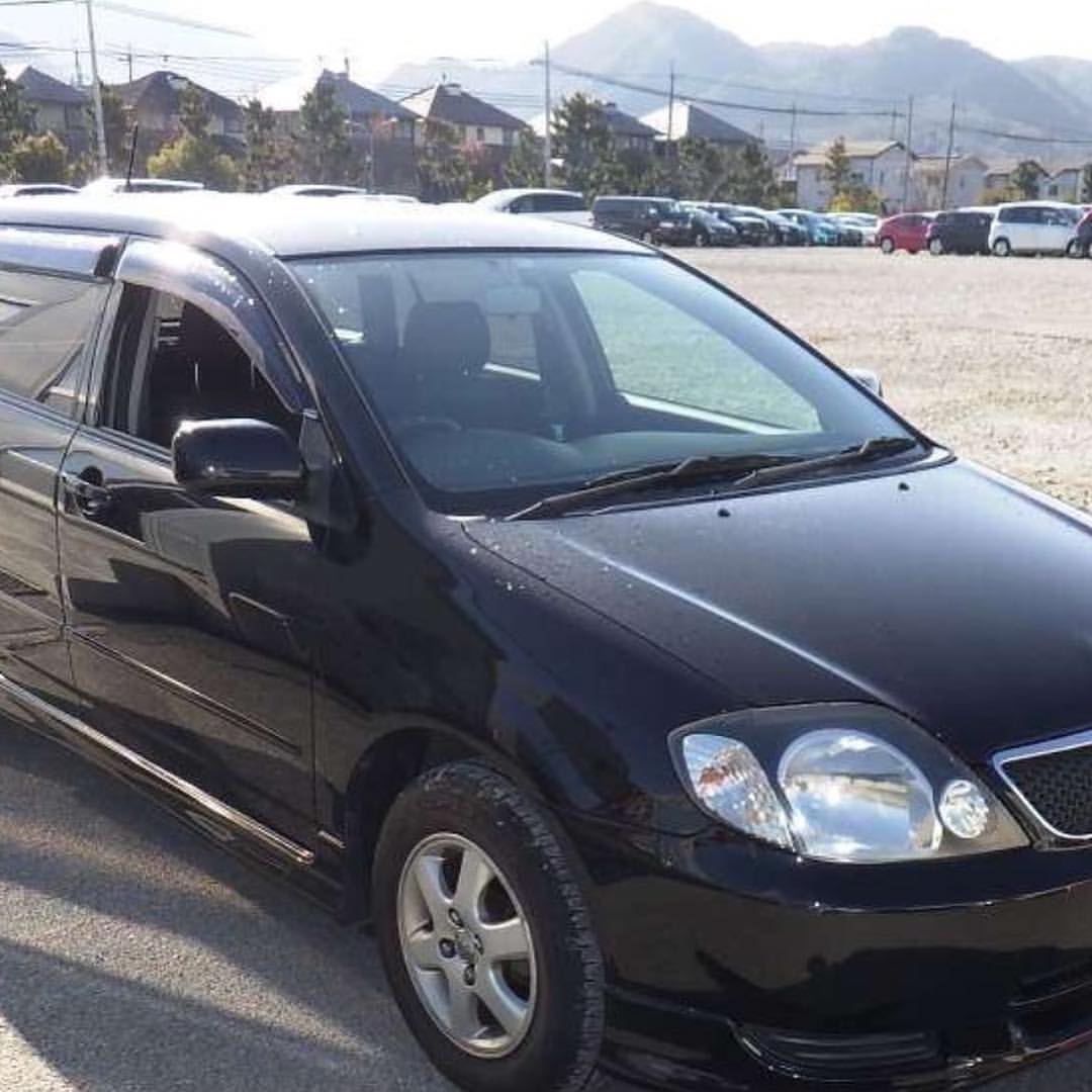 toyota corolla fielder 2002 черный